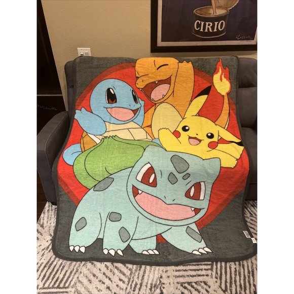 Twin Size 60”x80”inch Pokémon Plush Raschel Blanket - Picture 7 of 7